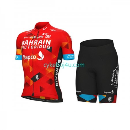 Team Bahrain Victorious Cykeltrøje + Cykelshorts Dame 2022 N001